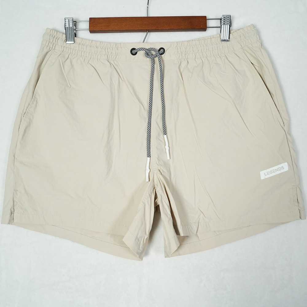 Legends Luka Mens Tan Dune Athletic Training Shorts Large SOM000001UL05